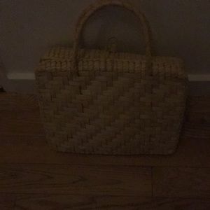 Hand made straw bag